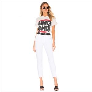 GRLFRND KAROLINA high rise skinny crop jeans - winter white!